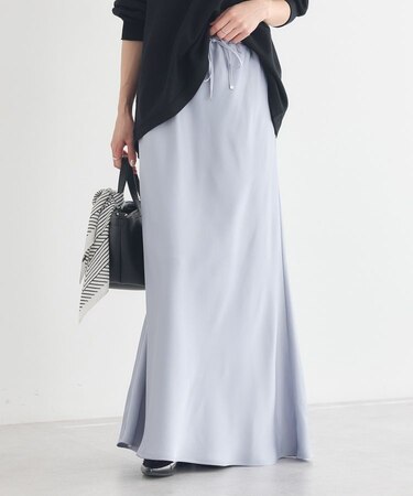 サテンフリルマーメイドスカート