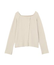 アシメ釦ツイストテレコカットソー