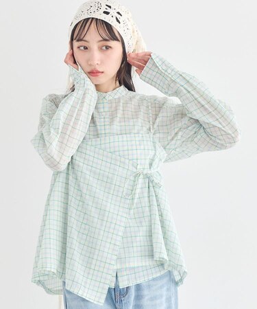 SET2点エプロンライクビスチェ＋シャツ