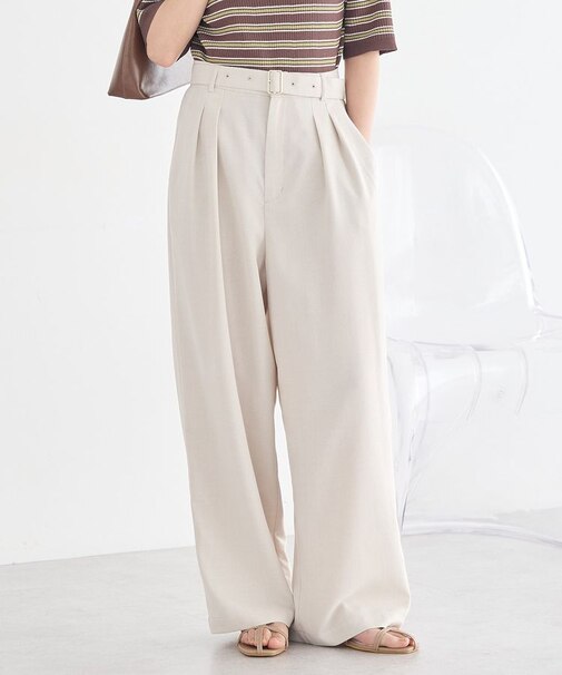 アソートツータックベルトパンツ