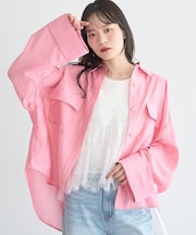 Wポケットシャツ