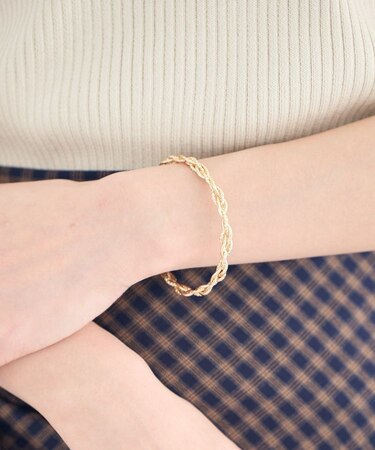 ウェイビーメタルバングル