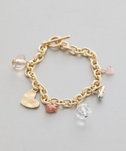 ストーンMIXチャームブレスレット