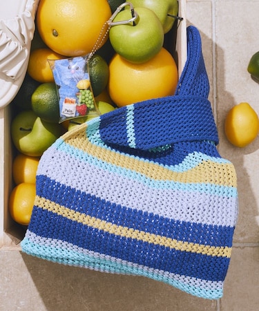 マルチボーダーニットバッグ