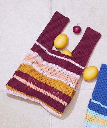 マルチボーダーニットバッグ