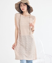 レースギャザーワンピース