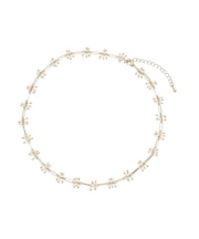 クリアビーズポイントネックレス