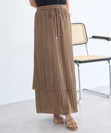 プリーツレイヤードライクスカート