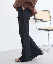 セルフカットリブフレアパンツ