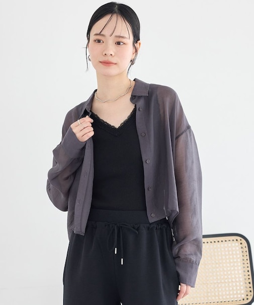 【WEB限定】シアーショートシャツ