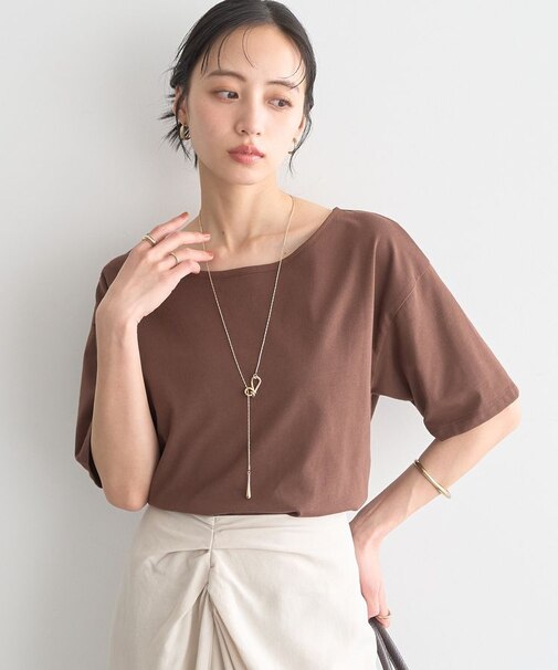 【接触冷感】バックデザインカットプルオーバー