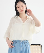 ランダムプリーツシャツ
