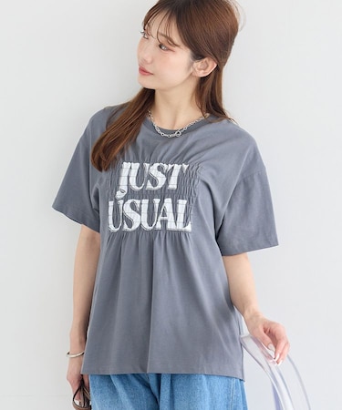 シャーリングロゴTシャツ