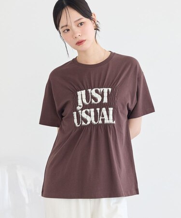 シャーリングロゴTシャツ