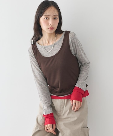 SET2点ハイショクシアータンクトップ+ロンT