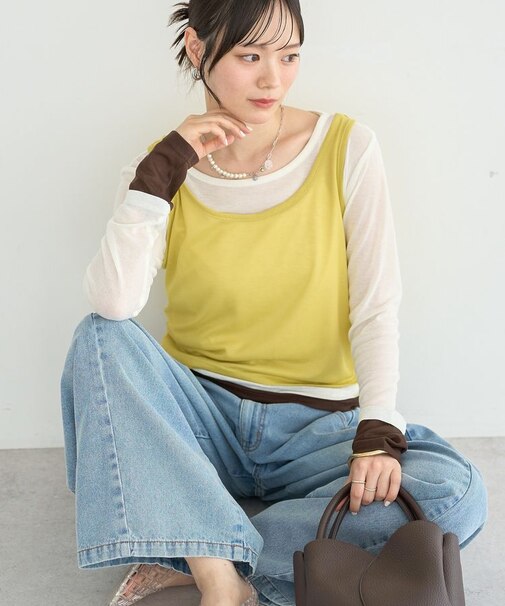 SET2点ハイショクシアータンクトップ+ロンT