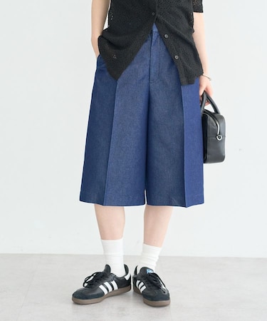 タックハーフパンツ
