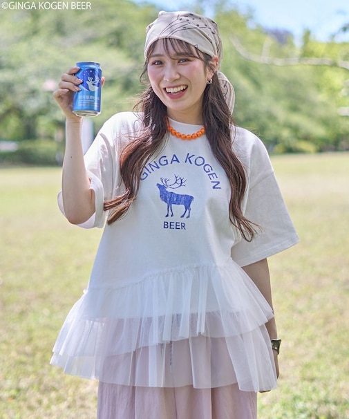 emae×銀河高原ビール　フリルTee