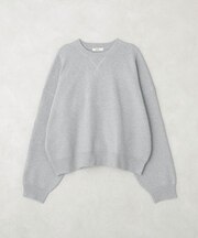 スウェットライクニットプルオーバー