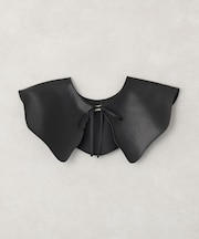 スカラップレザーライク付け衿