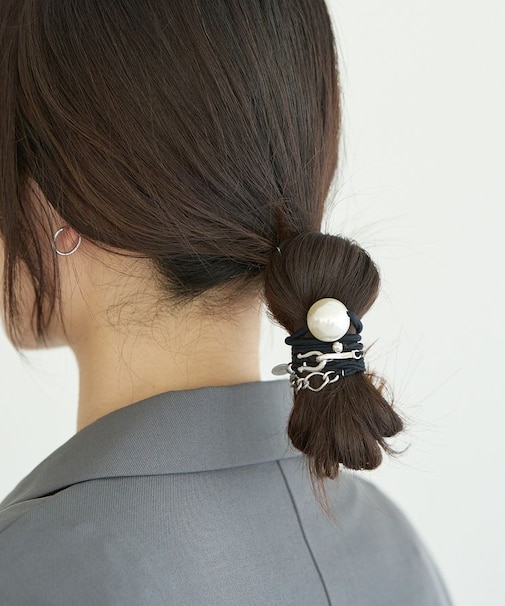 3連ヘアゴムブレスレット