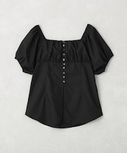 スクエアネックパフブラウス