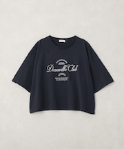 【接触冷感】カレッジロゴ刺繍Tシャツ