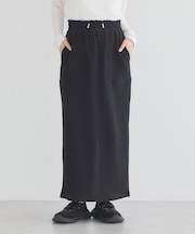 異素材切替ワッフルスカート
