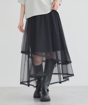 シアーアシメスカート