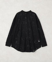 ペイズリー刺繍シャツ