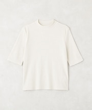 ラメリブプチハイネックTシャツ