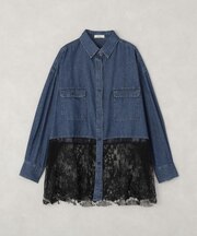 レースデニムシャツ