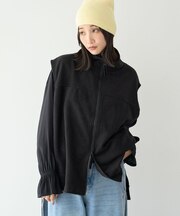 スタンドカラーフリースベスト