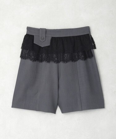 レースレイヤードショートパンツ