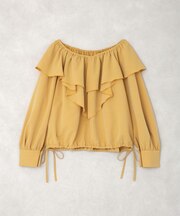 フリルオフショルブラウス
