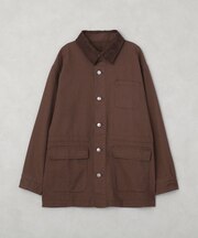 フェイクスウェードカラーワークジャケット