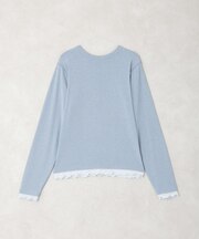 袖配色インナープルオーバー