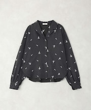 【セットアップ対応】総刺繍開襟シャツ