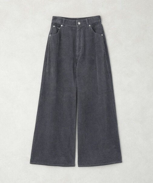 【セットアップ対応】コーデュロイワイドパンツ