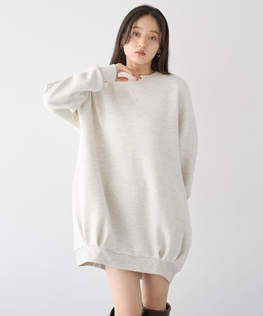 コクーンシルエットカットミニワンピ