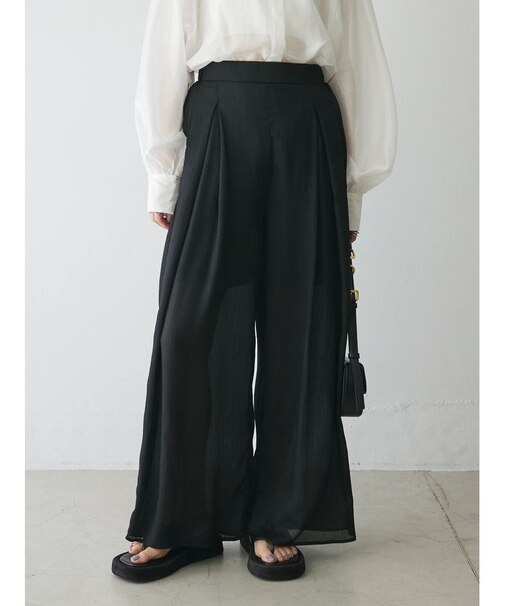 シアータックワイドパンツ