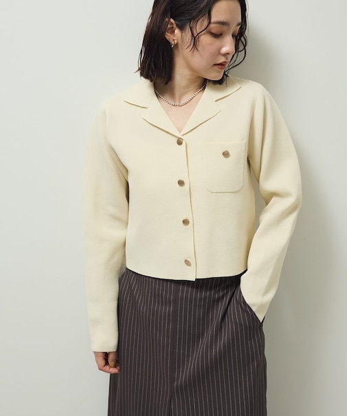 ・swing by ニット開襟カーディガン