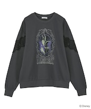 VILLAINS/レースドッキングプリントスウェット