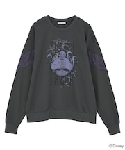 VILLAINS/レースドッキングプリントスウェット