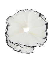 ・HALF TIME プリーツシフォンシュシュ