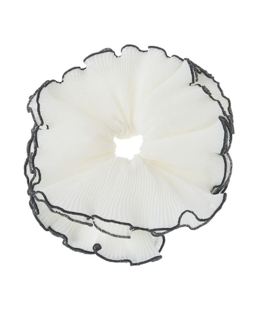 ・HALF TIME プリーツシフォンシュシュ