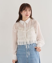 ・ELENCARE DUE シアービスチェ付シャツ