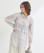 ・ELENCARE DUE シアービスチェ付シャツ