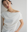 ドレープオフショルフレンチ袖Tシャツ