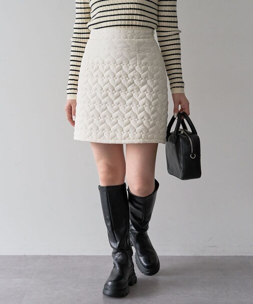 ・swing by ハートキルトミニスカート